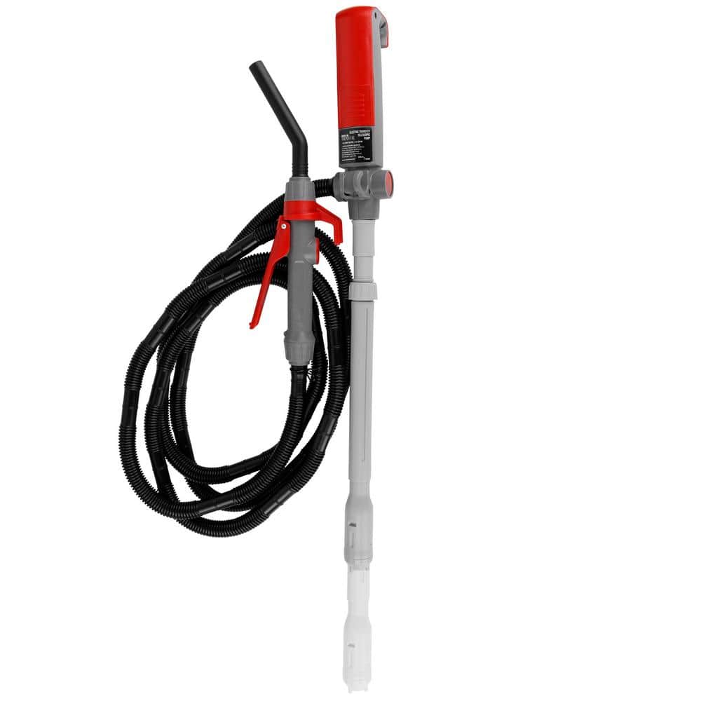 2.4 GPM XL Telescopic Battery Powered Fuel Transfer Pump with 10 ft. Hose for Fuel Cans Up to 5 Gal. in Capacity - Hercitys