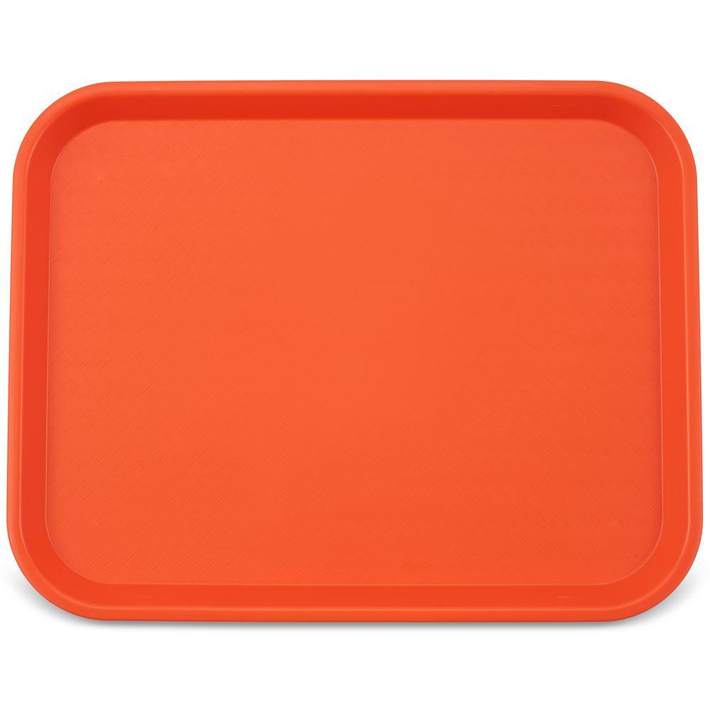 14 in. x 18 in. Polypropylene Tray in Orange (Case of 12) - Hercitys
