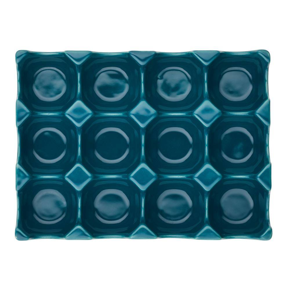 12-Teal Ceramics Egg Tray - Hercitys