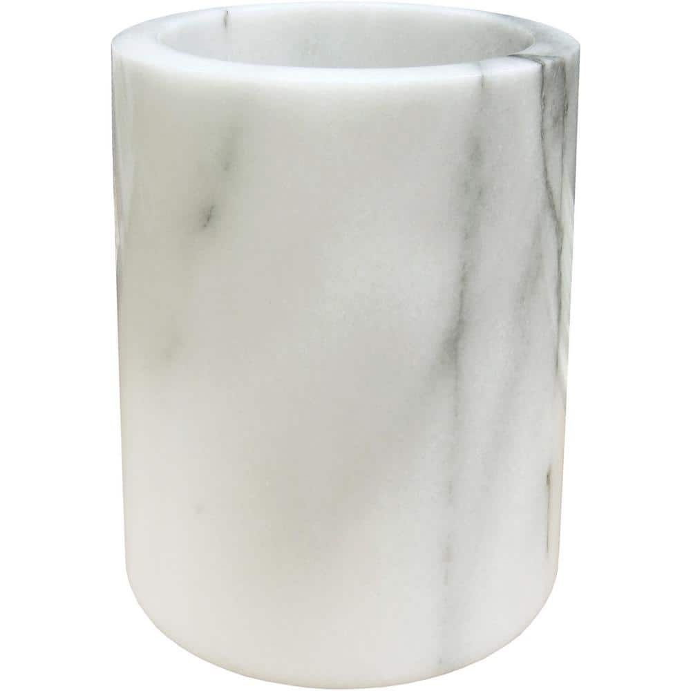 1-Bottle White Marble Wine Cooler - Hercitys