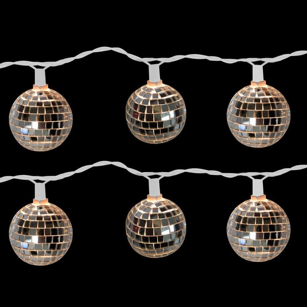 10-Light Disco Ball Clear Light Set - Hercitys