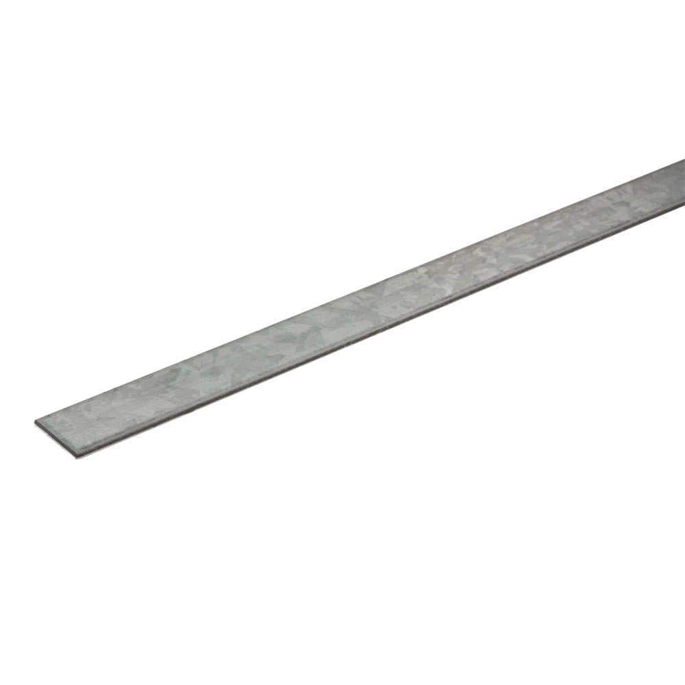 1 in. x 4 ft. – 12 Gauge Thick Zinc Plated Steel Flat Bar - Hercitys
