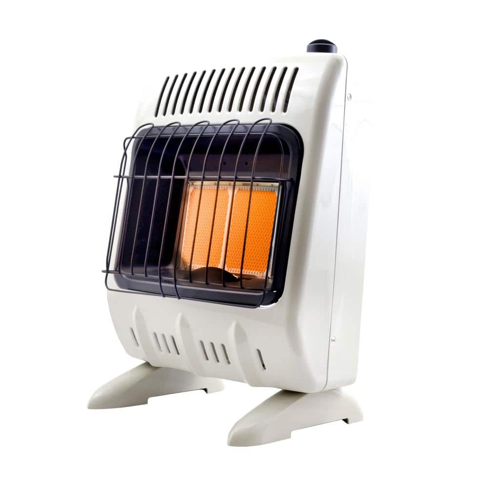 10,000 BTU Vent Free Radiant Natural Gas or Propane Dual Fuel Indoor Space Heater - Hercitys