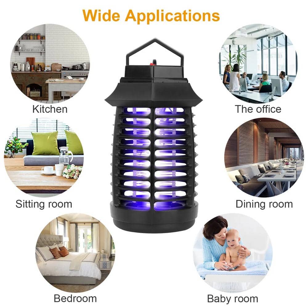 110-Volt Bug Zapper Electric UV LED Blue Light Effective Mosquito Killer Lamp Insect Killer Light Pest Fly Trap Catcher - Hercitys