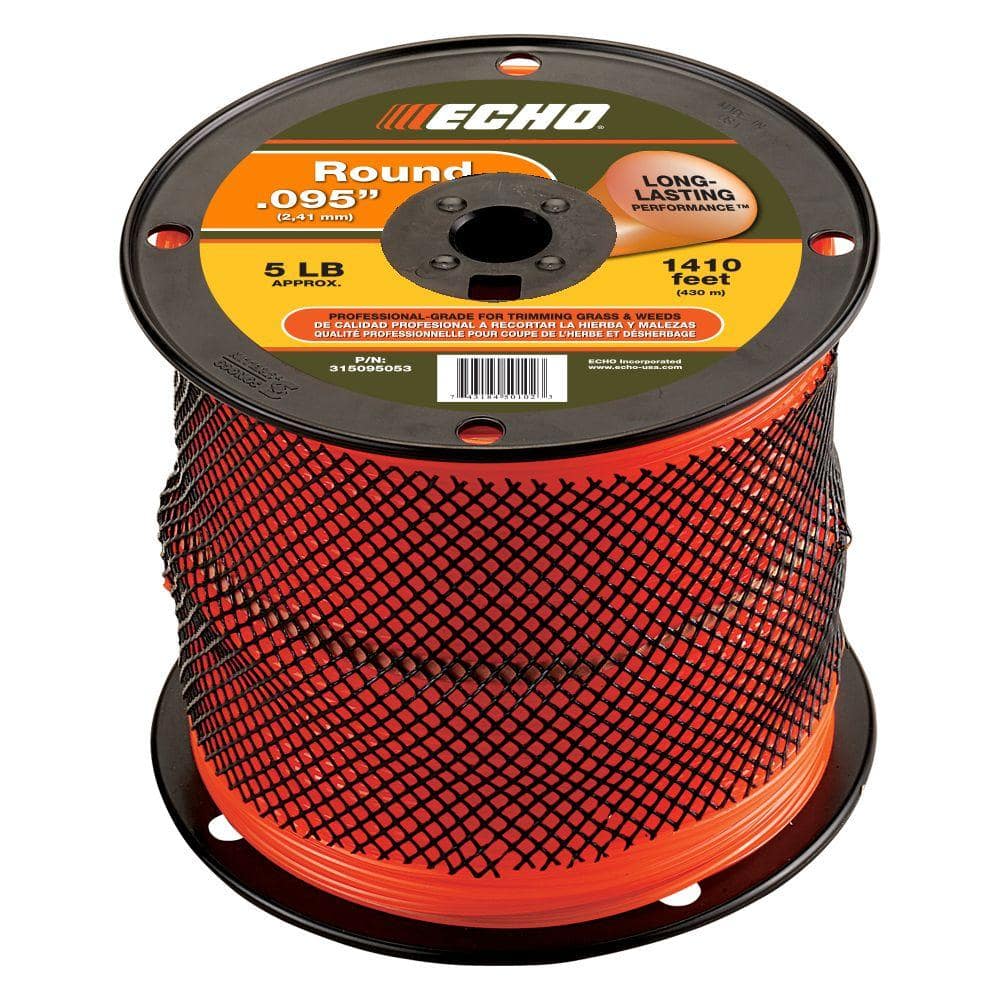 0.095 in. x 1,410 ft. Large Spool Round Trimmer Line - Hercitys
