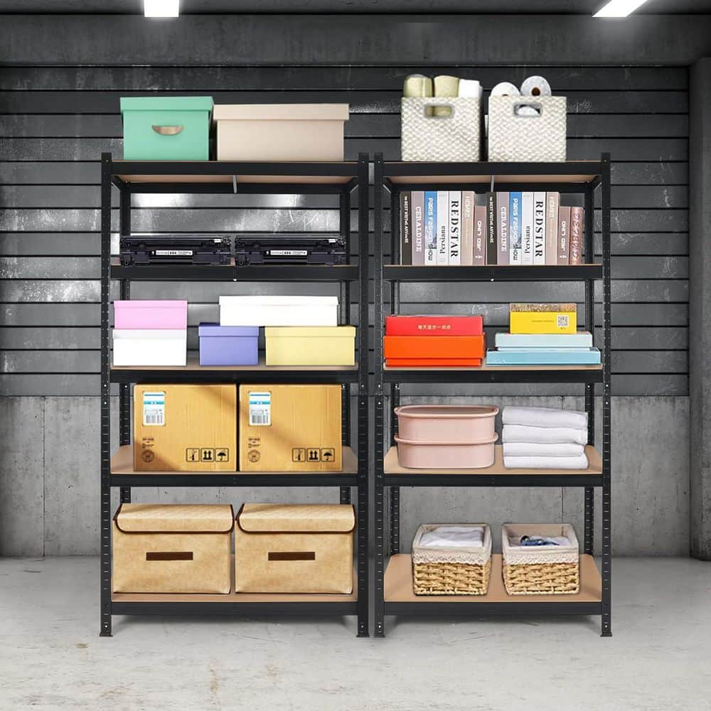 2000 lbs. Capacity Garage Storage Shelves Heavy Duty Shelf for Kitchen in Black - Hercitys