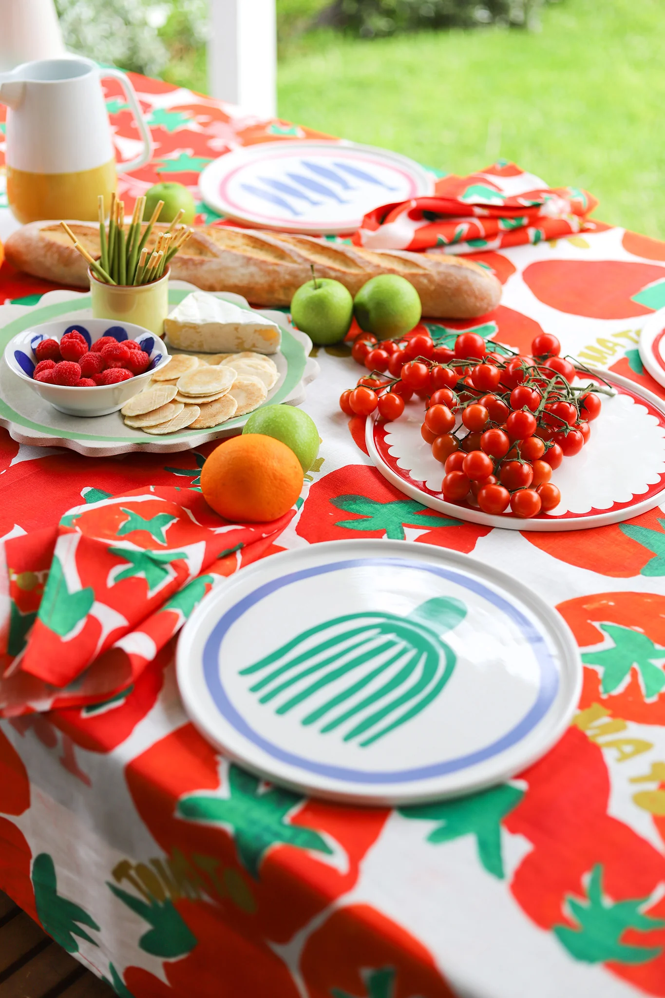 LINEN TABLECLOTH - TOMATO - Hercitys