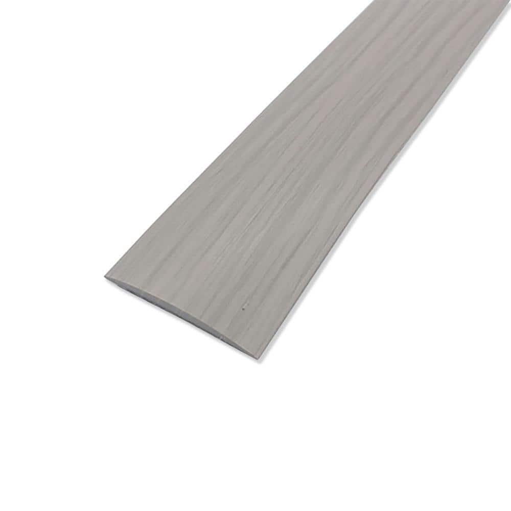 1.5 in. x 16.4 ft. Grey Grain Floor Transition Strip Self Adhesive For Joining Floor Gaps, Carpet Threshold Transition - Hercitys
