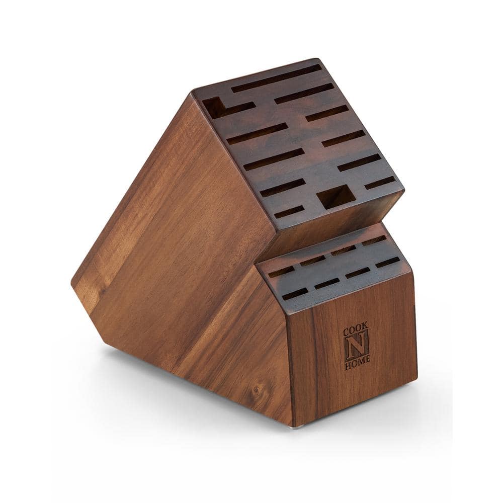 20-Knife Acacia Wood Knife Storage Block - Hercitys