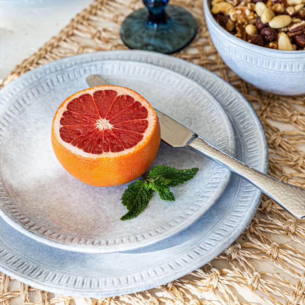 12-Piece Violet Stoneware Dinnerware Set - Hercitys