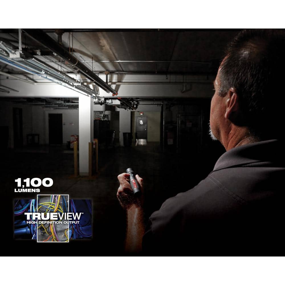 1100 Lumens LED USB Rechargeable Twist Focus Flashlight - Hercitys