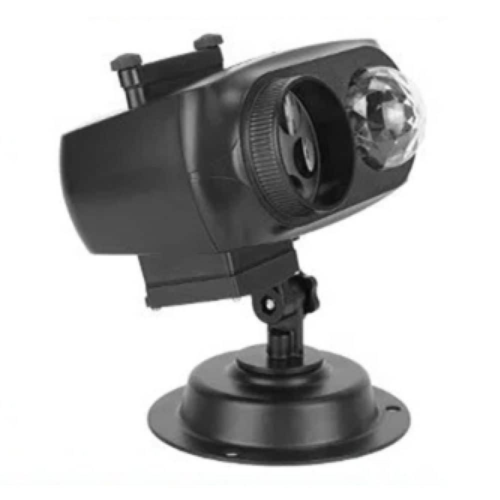 2-in-1 LED Christmas Projector Light with 10-Color Ocean Wave, 10 HD Slides, 3 Bases and Remote Control for any Occasion - Hercitys