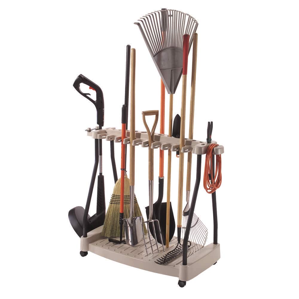 42 in. Plastic Wheeled Tool Storage Rack - Hercitys