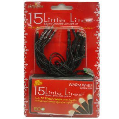 5.5 ft. 15-Count LED Warm White Christmas Little Lites - Hercitys