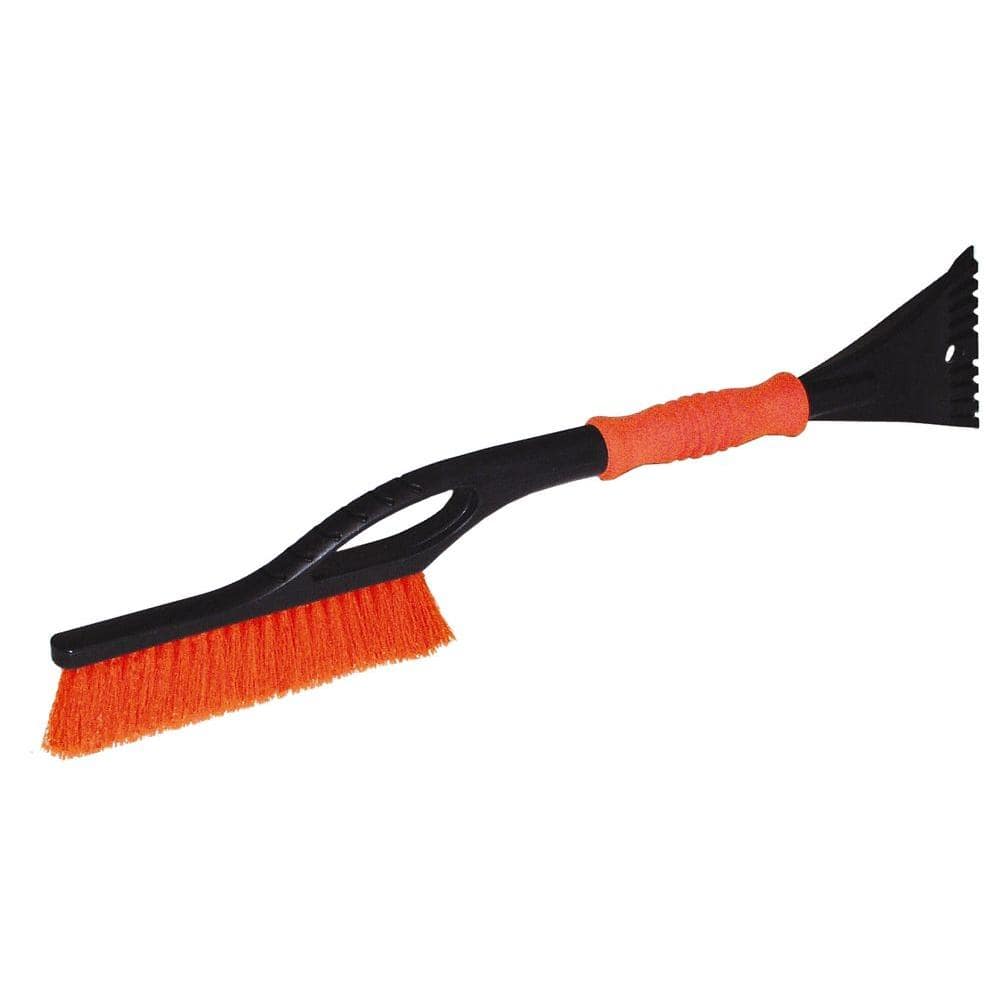 23 in. Plastic Handle and 6 in. Plastic Blade – Deluxe Snow Brush and Ice Scraper - Hercitys