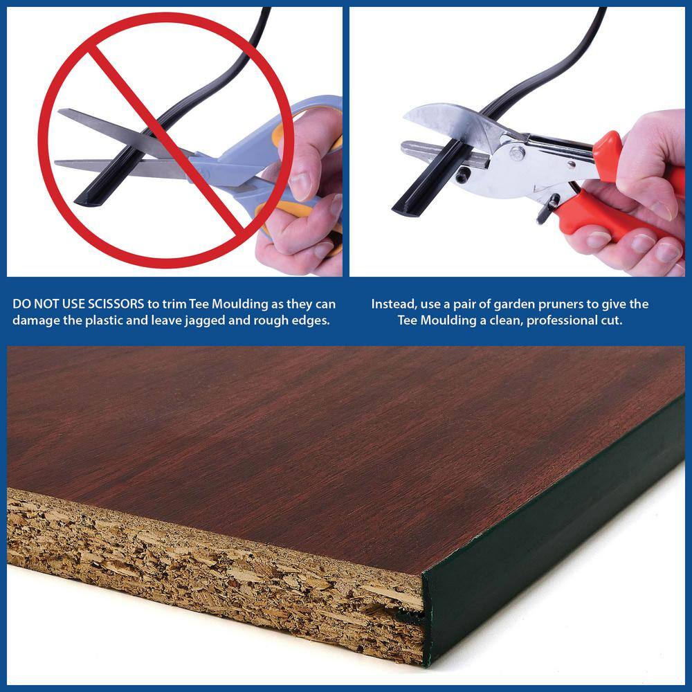 1-1/2 in. Maple Flexible Polyethylene Center Barb Hobbyist Pack Bumper Tee Moulding Edging 12 ft. long Coil - Hercitys