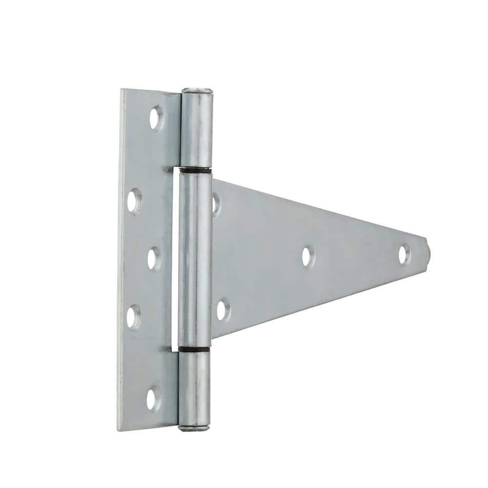 10 in. Zinc Plated Heavy-Duty Standard Tee Hinge - Hercitys