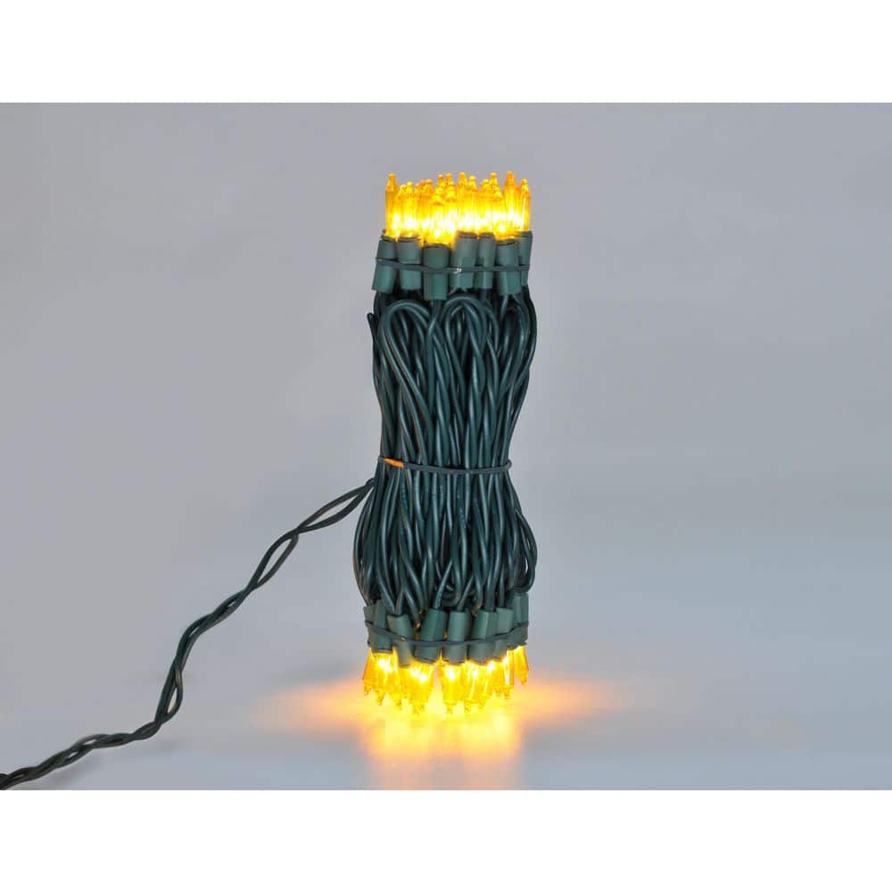 50-Light Designer Series Ceramic Gold Mini Lights - Hercitys