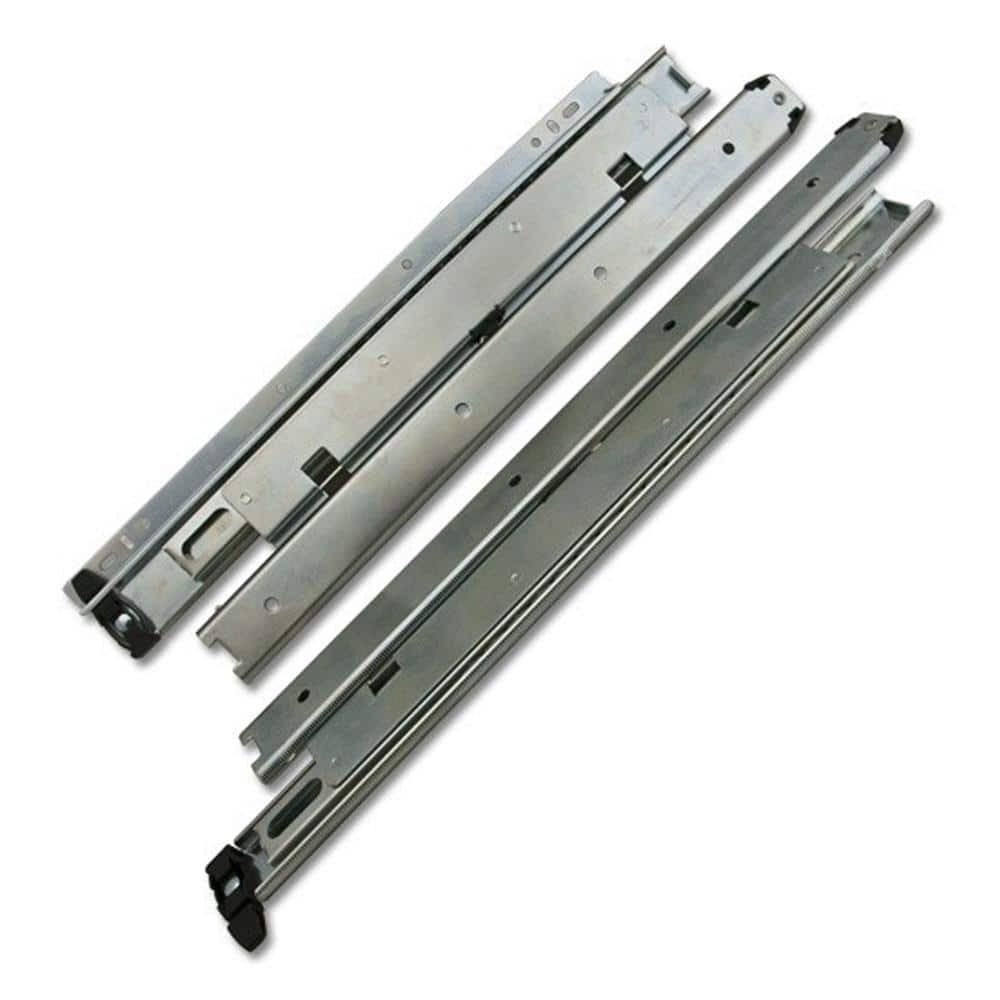 16 in. Progressive Side Mount Full Extension Ball Bearing Drawer Slides 1-Pair (2 Pieces) - Hercitys
