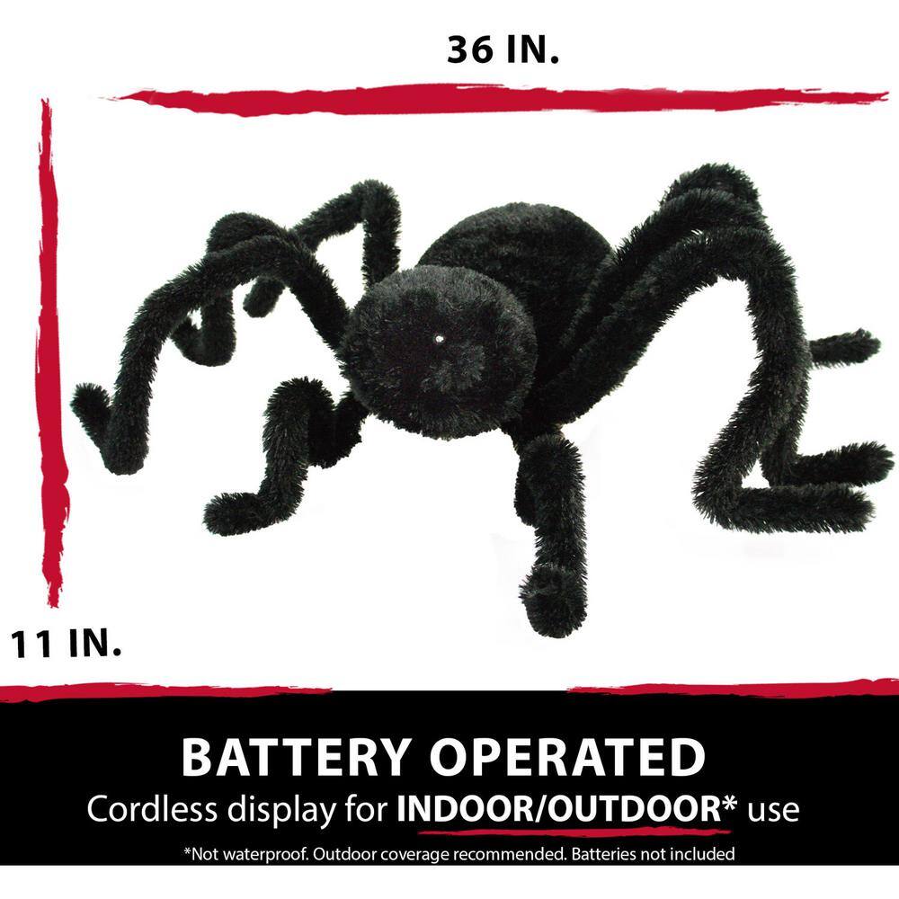 11 in. Touch Activated Animatronic Crawler Spider - Hercitys