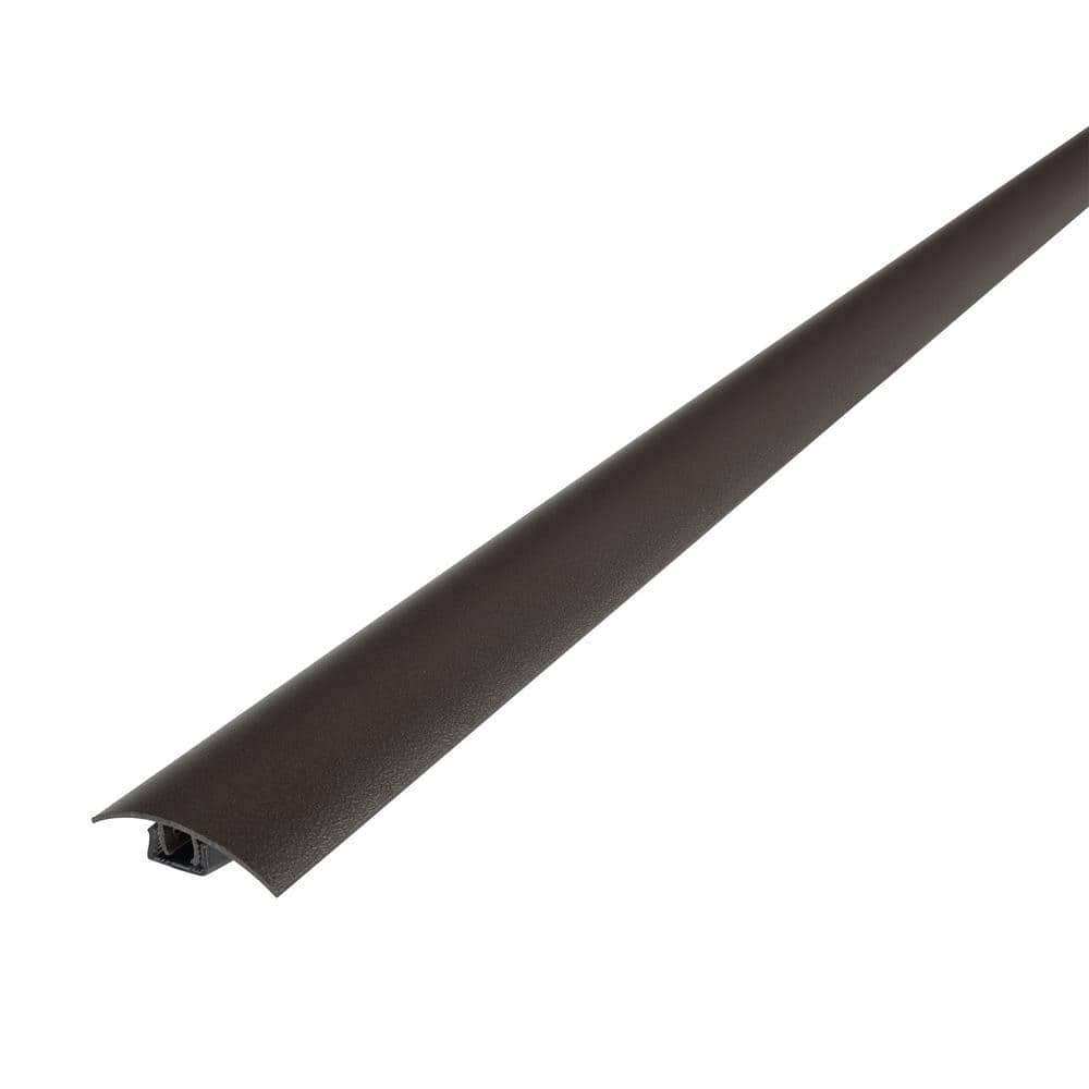 1 3/4 in. x 36 in. Mocha Aluminum CINCH T-Molding Transition Strip w/ Snaptrack - Hercitys
