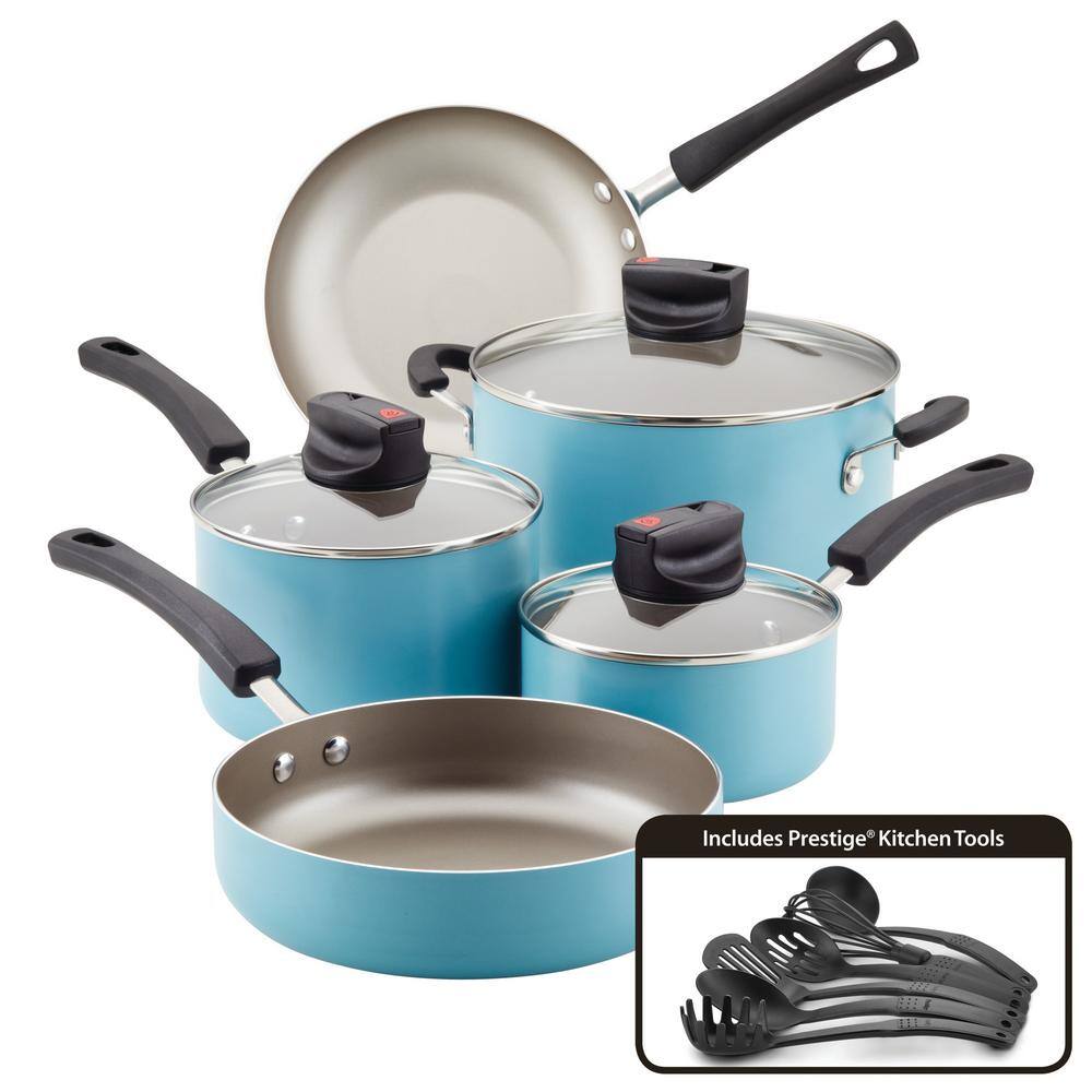 14-Piece Aqua Smart Control Cookware Nonstick Pots and Pans Set - Hercitys