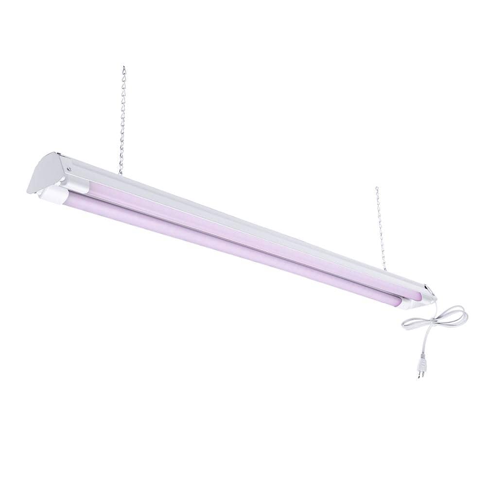 4 ft. 32-Watt Full Spectrum LED Grow Light Fixture (2 Tubes Included) - Hercitys