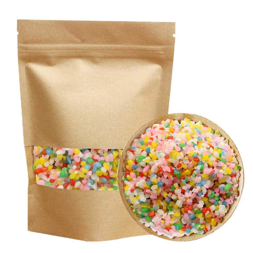 0.1 cu. ft. Multi-Colored 2.2 lbs. 0.12 in.-0.19 in. Size Extra Small Gravel - Hercitys