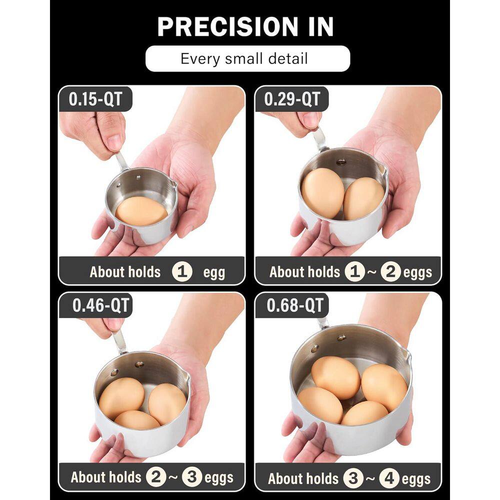 0.15 qt. Multi-Ply Clad Stainless Steel Butter Warmer Small Sauce Pan, Mini Butter Chocolate Milk Melting Pot - Hercitys