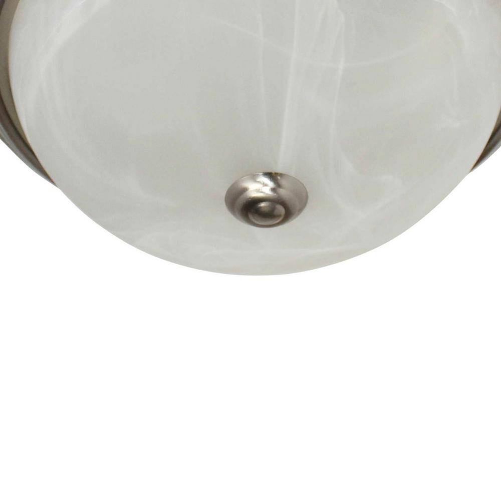 11 in. 1-Light Brushed Nickel LED Flush Mount - Hercitys