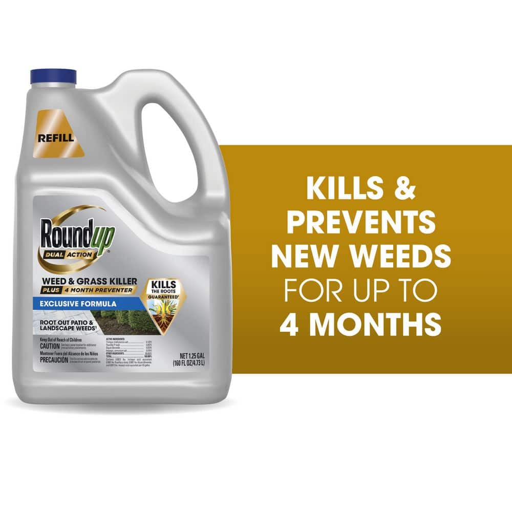 1.25 Gal. Dual Action Weed and Grass Killer Plus 4-Month Preventer Refill - Hercitys
