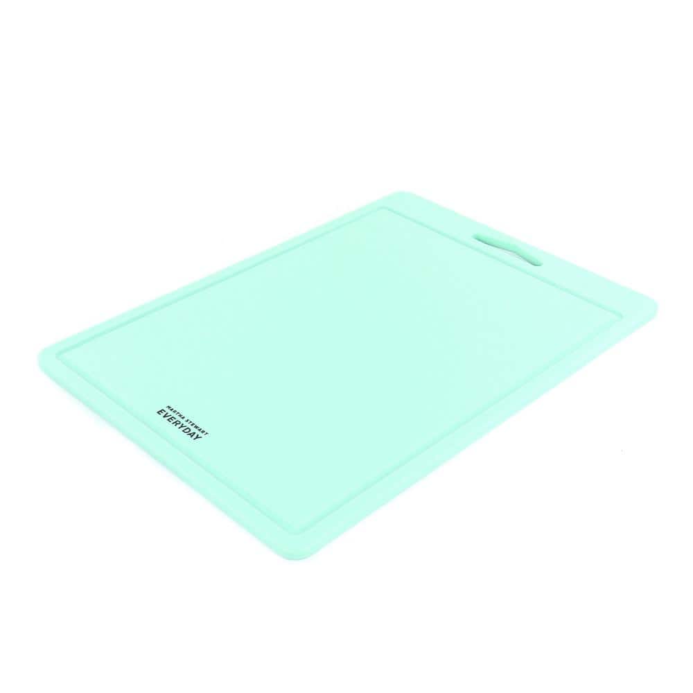 18×13 in. Rectangular Plastic Cutting Board in Blue - Hercitys