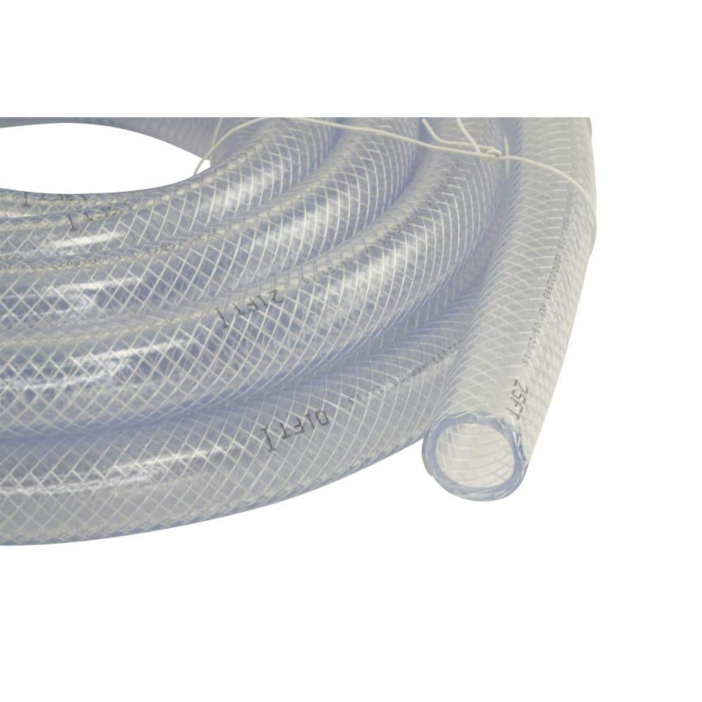 1-3/8 in. O.D. x 1 in. I.D. x 25 ft. PVC Braided Vinyl Tube - Hercitys