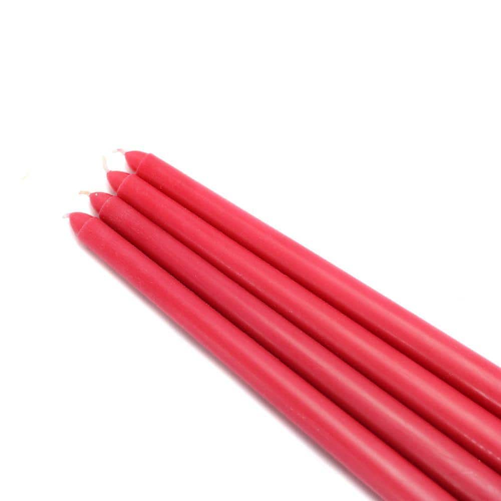 12 in. Red Taper Candles (12-Set) - Hercitys