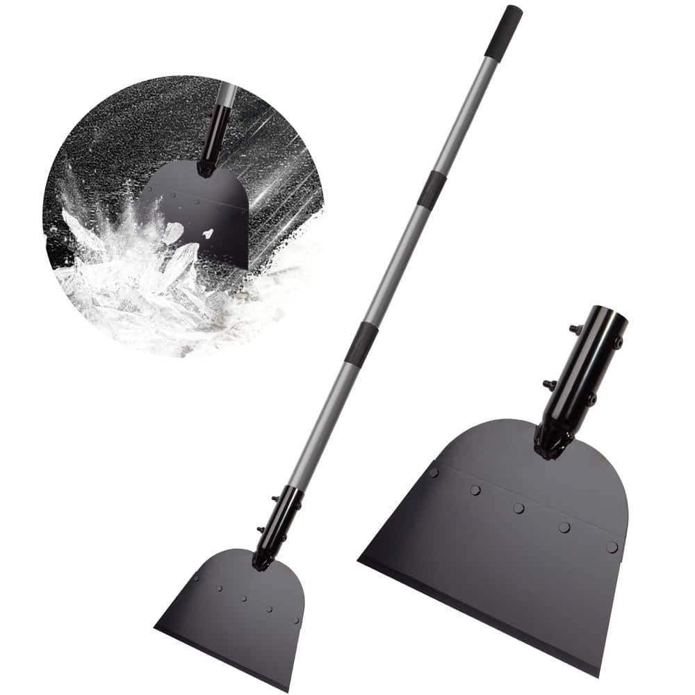 42.6 in. Stainless Steel Handle Steel Blade Snow Shovel - Hercitys