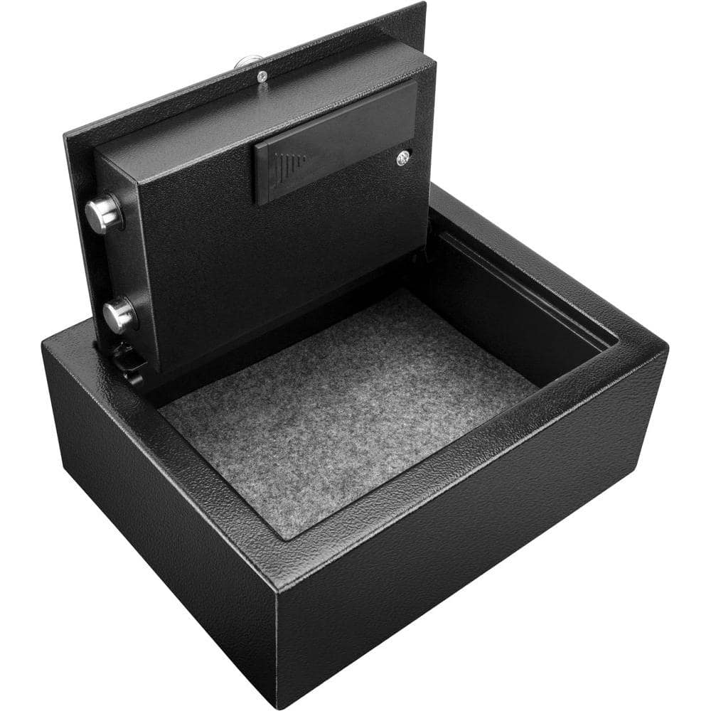 0.15 cu. ft. Steel Top Opening Safe with Keypad, Black - Hercitys