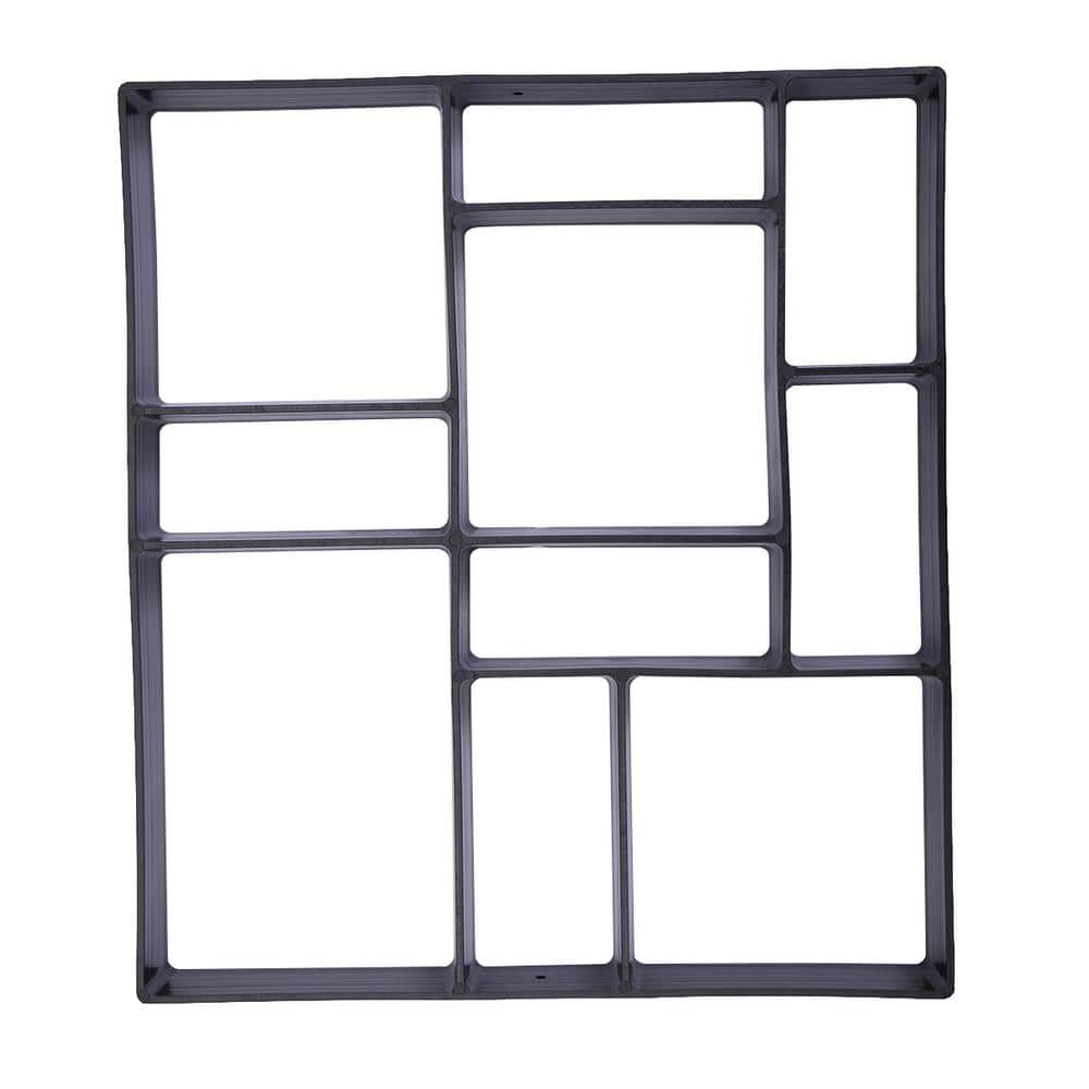 18 in. x 16 in. x 0.2 in. Black PP Concrete Edging Road Mould - Hercitys