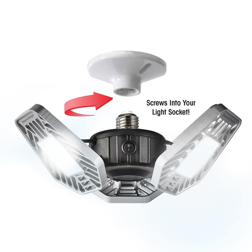3500 Lumens 11.5 in. Single Pole Occupancy LED Flush Mount Garage Light - Hercitys