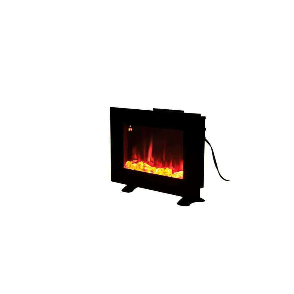 24 in. Wall mount Electric Fireplace in Black finish - Hercitys