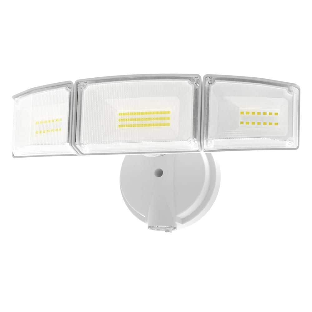 425-Watts equivalent 8000-lumens 320° White Motion Sensing Integrated LED Flood Light - Hercitys