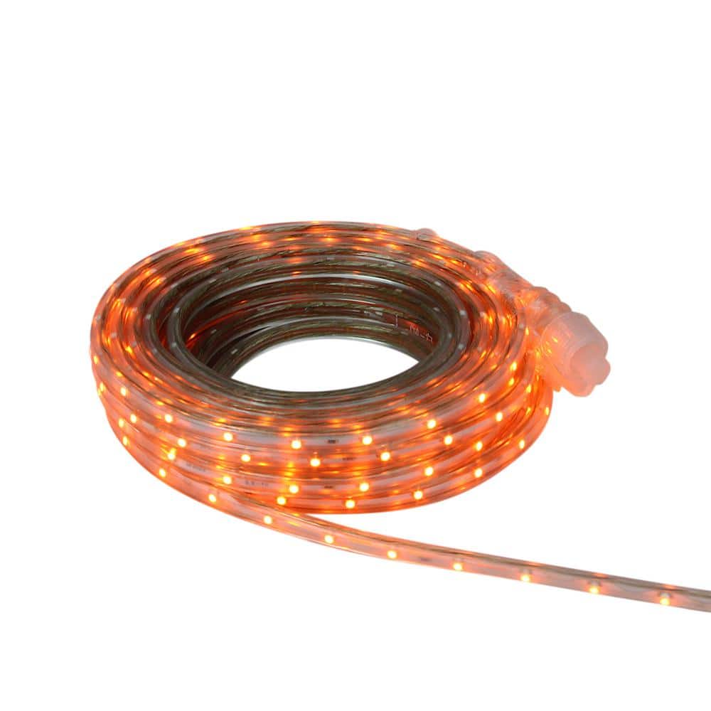30 ft. 108-Light Orange LED Outdoor Christmas Linear Tape Lighting - Hercitys