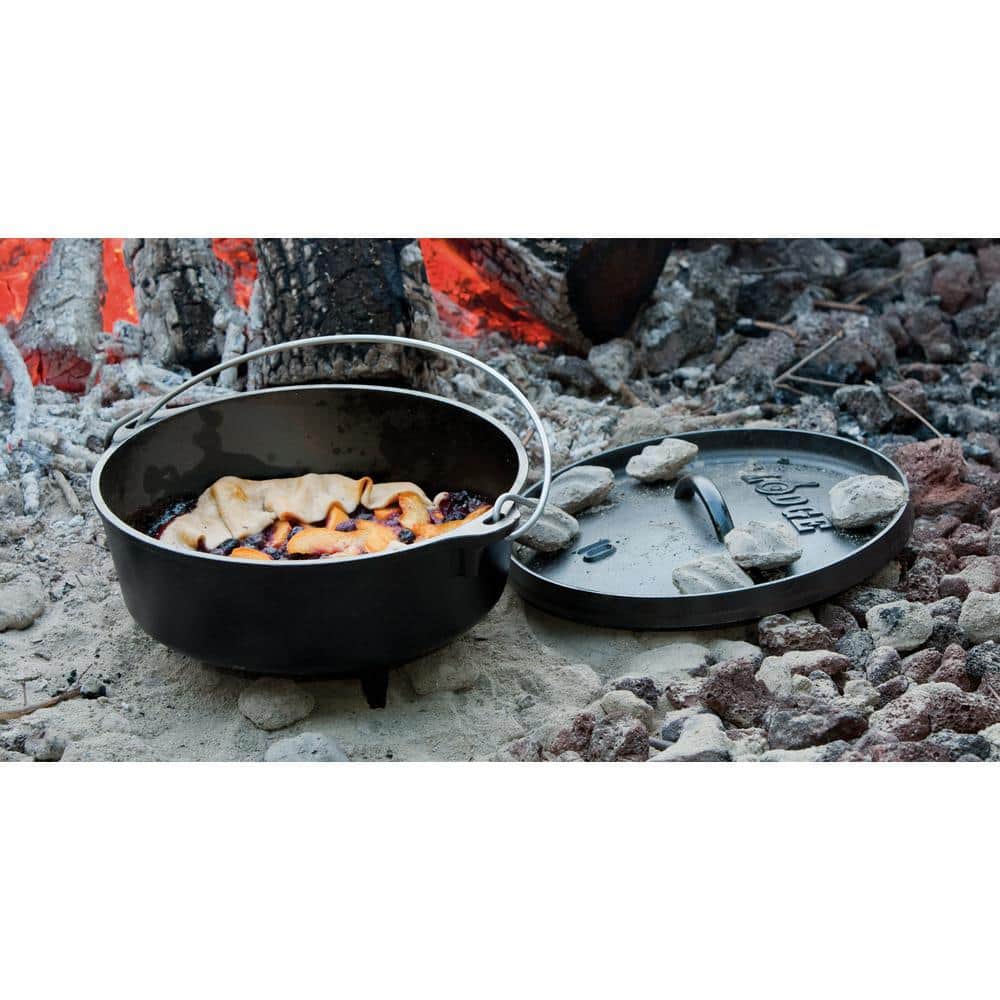4 Qt. Cast Iron Dutch Oven With Lid and Bail Handle - Hercitys