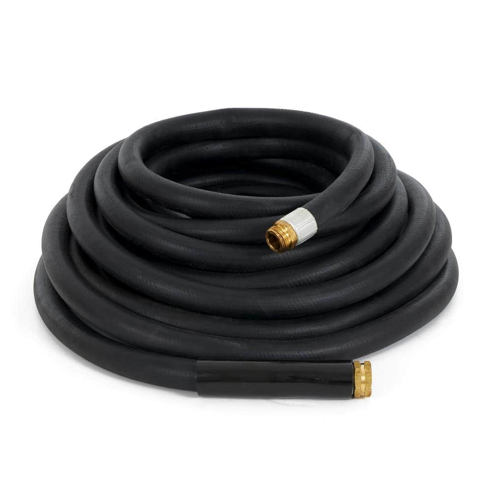 0.75 in. Dia x 50 ft. Heavy-Duty Garden Water Hose with Brass Fittings - Hercitys