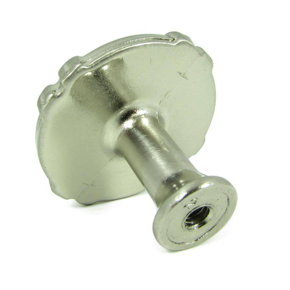 1-3/8 in. Satin Nickel Weave Cabinet Knob (10-Pack) - Hercitys