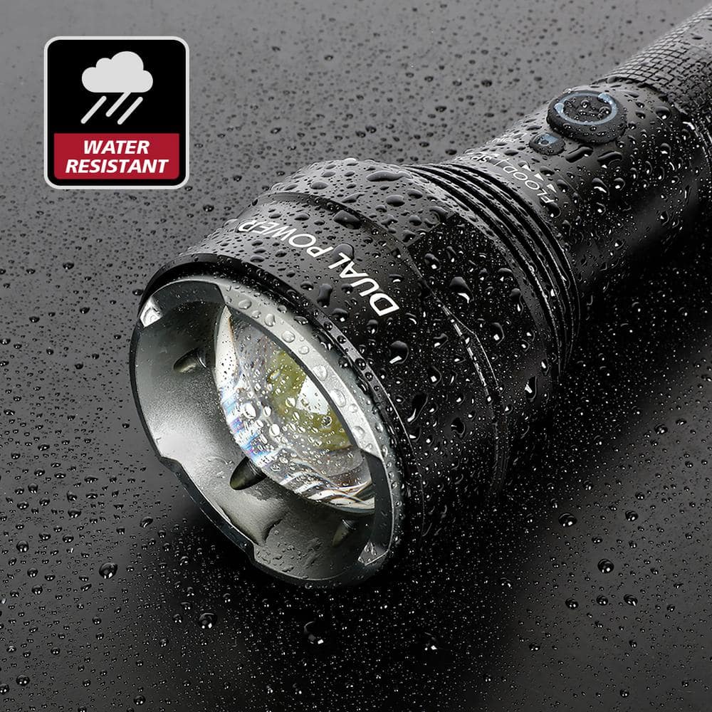 10000 Lumens Dual Power Focusing Aluminum Rechargeable Flashlight - Hercitys