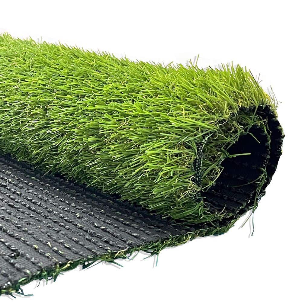 5 ft. x 7 ft. Green Artificial Grass Carpet 1.26 in. Mat for Outdoor Garden Landscape Balcony Dog Grass Rug - Hercitys