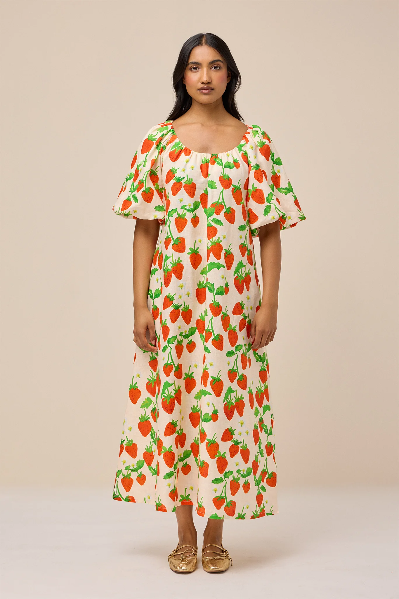PETRINA DRESS - STRAWBERRY - Hercitys