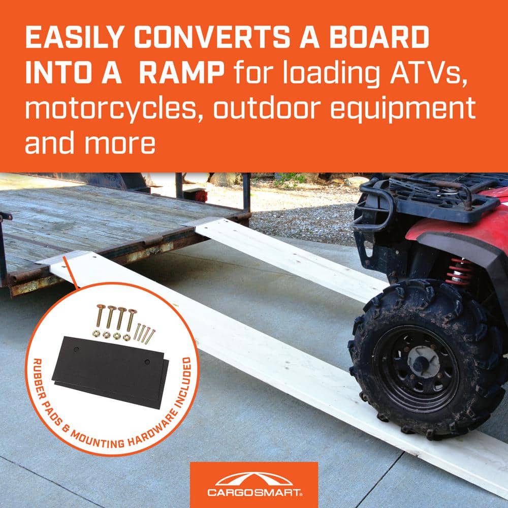 12 in. Aluminum Truck Loading Ramp Plate Kit (Includes 2 Ramp Plates) - Hercitys