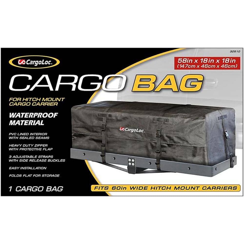 58 in. D x 18 in. W x 18 in. H Hitch Mount Cargo Bag - Hercitys