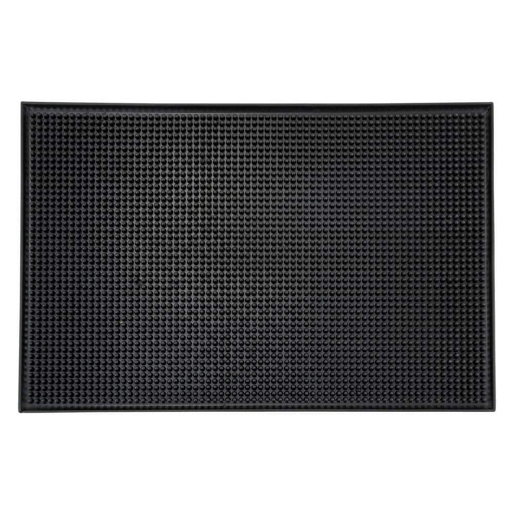 18 in. x 12 in. Black Bar Service Mat - Hercitys